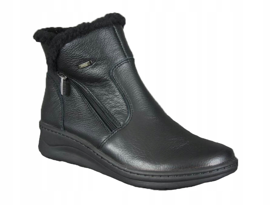Dámské Kotníkové Boty obuv Helios Comfort 514S, černá, šířka G, vel. 37
