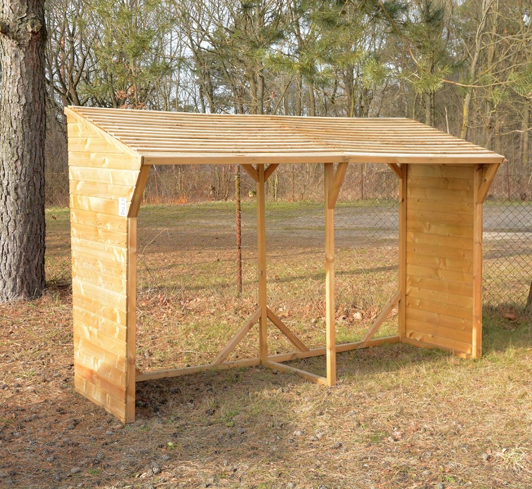 Drewutnia wiata na drewno 278x90x184 cm 4,63m3 Szerokość produktu 278 cm