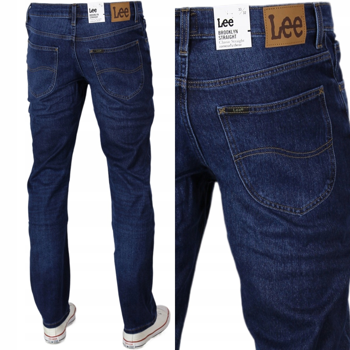 Lee Brooklyn Jeansy Proste Regular Straight "gabriel" W34 L32