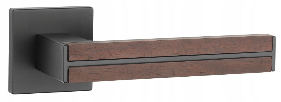 Štvorcová rozeta Imperata Slim 7 mm čierna santalové drevo Aprile