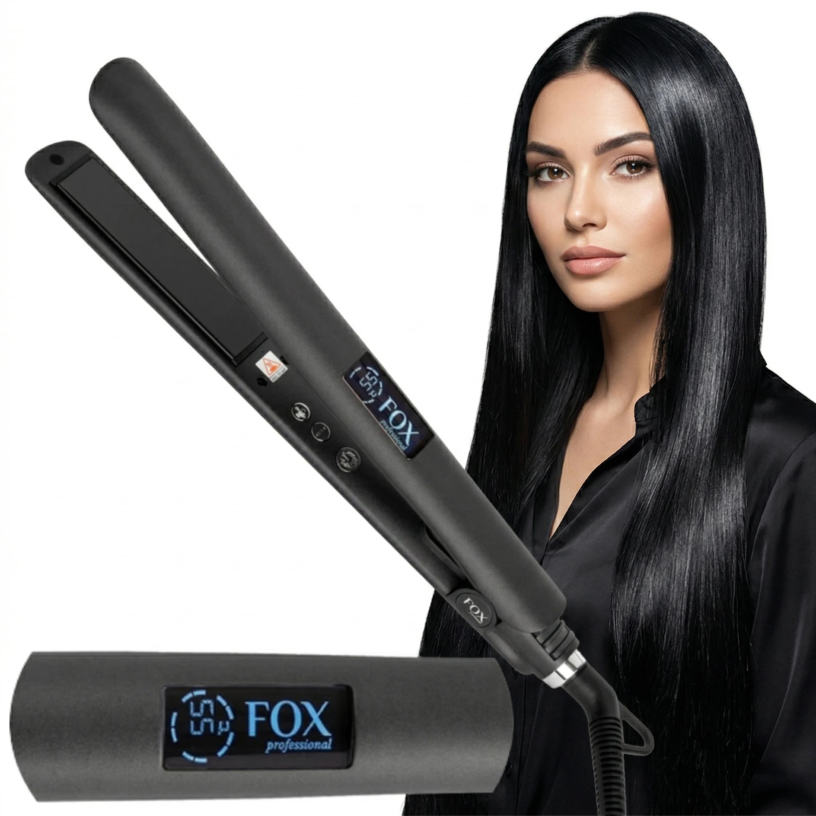 Prostownica do włosów Fox Fokstrot narrow Tytanowa 50 °C-250 °C