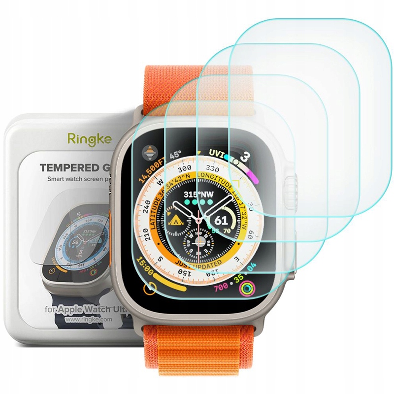 

Szkło hartowane do Apple Watch Ultra 49mm, Ringke
