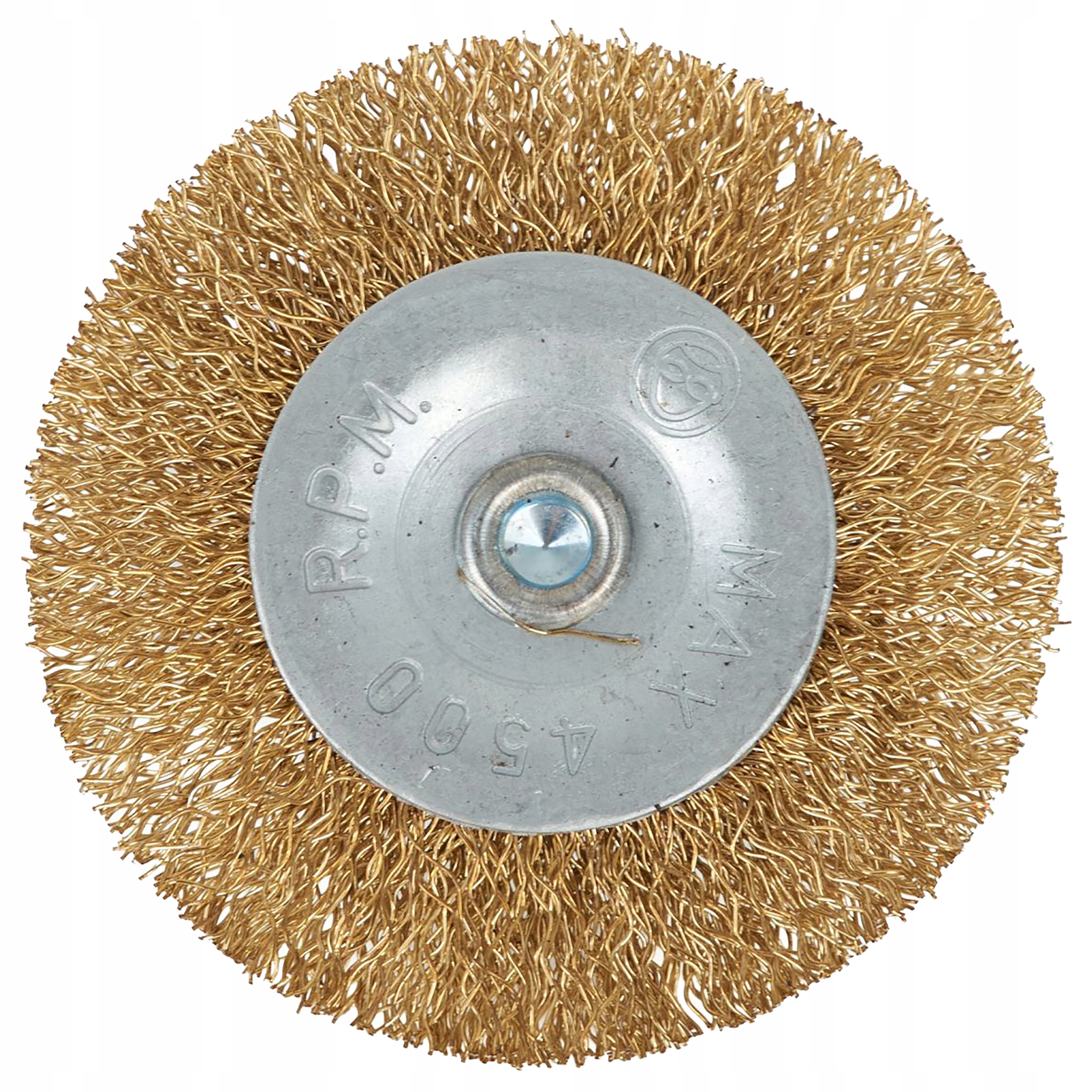 SZCZOTKA DRUCIANA TARCZOWA MOSIĄDZ 60mm Z TRZPIENIEM MOSIĘŻNA MOSIĄDZOWANA Kod producenta G00616