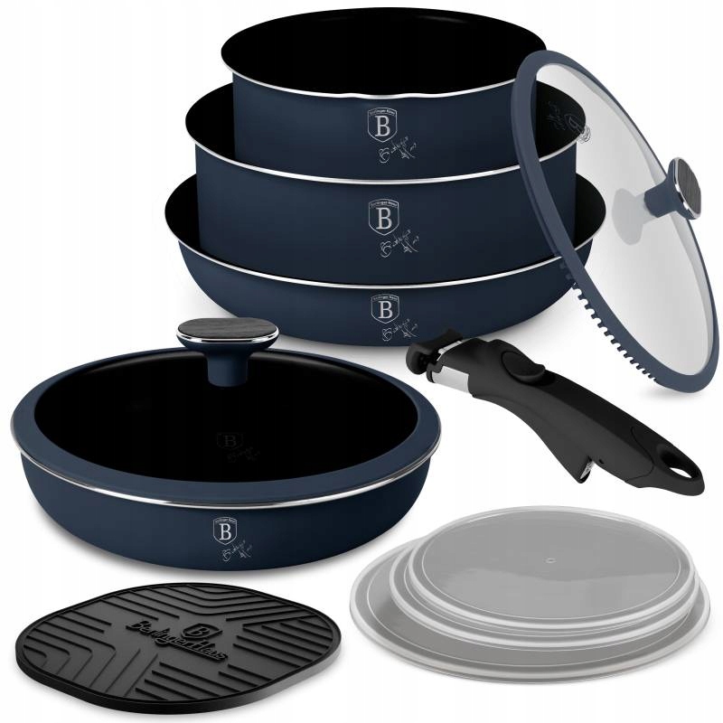 10-dielna titánová sada kuchynského riadu Deep Sea Collection