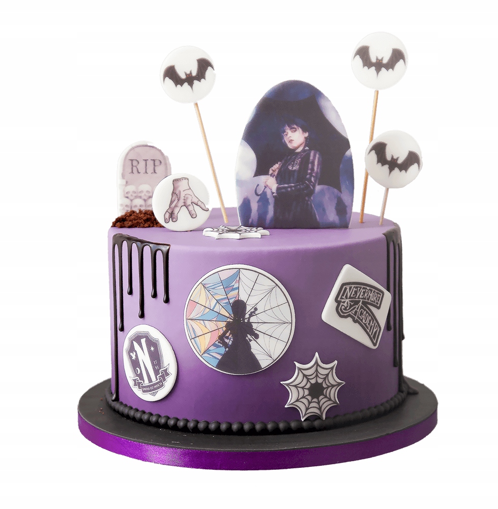 Levně Sada dekorací na dort Wednesday 11 El. 2D