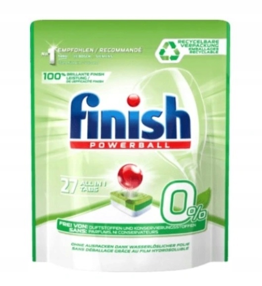 

Tabletki Do Zmywarki Finish Powerball 0% 27SZT