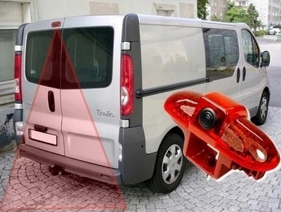 ZESTAW COFANIA ŚWIATŁO STOP Z KAMERĄ MONITOR 7' TRAFIC VIVARO COMBO Wyświetlacz LCD lusterko