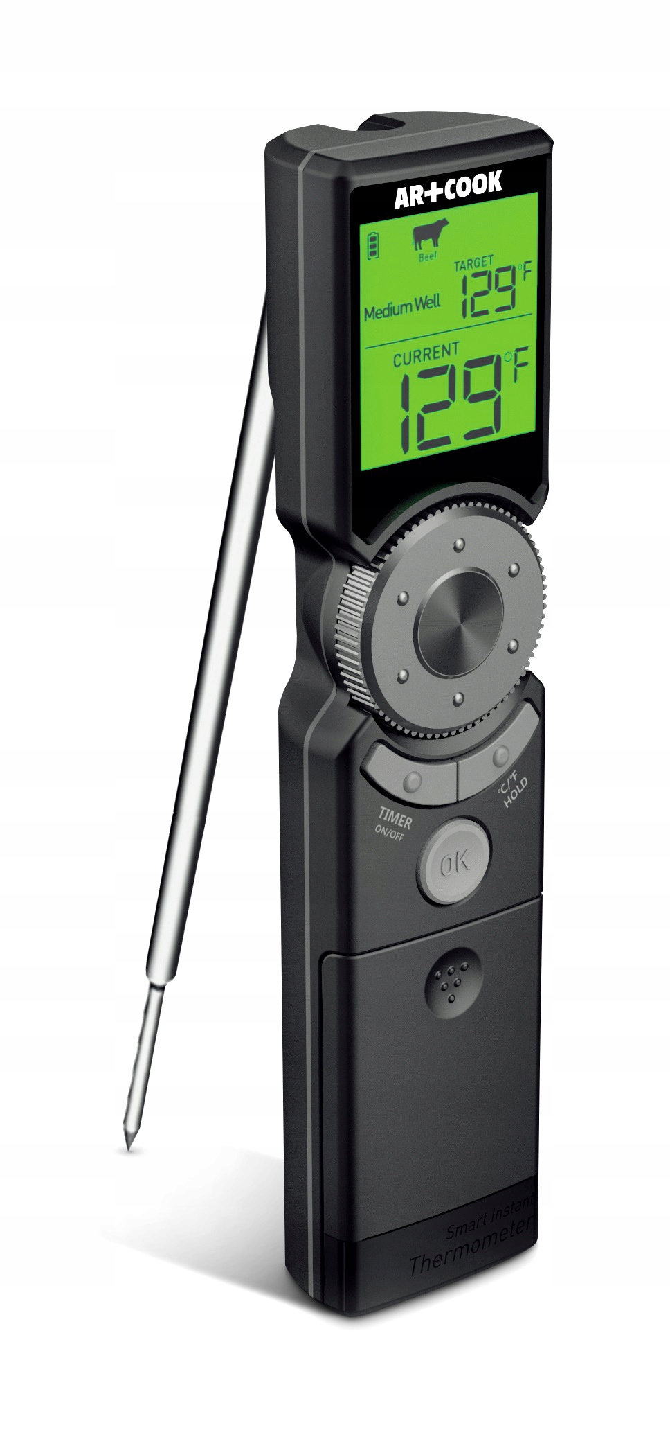Kuchyňský Skládací Teploměr Sonda LCD Alarm Timer Aidmax Mini6