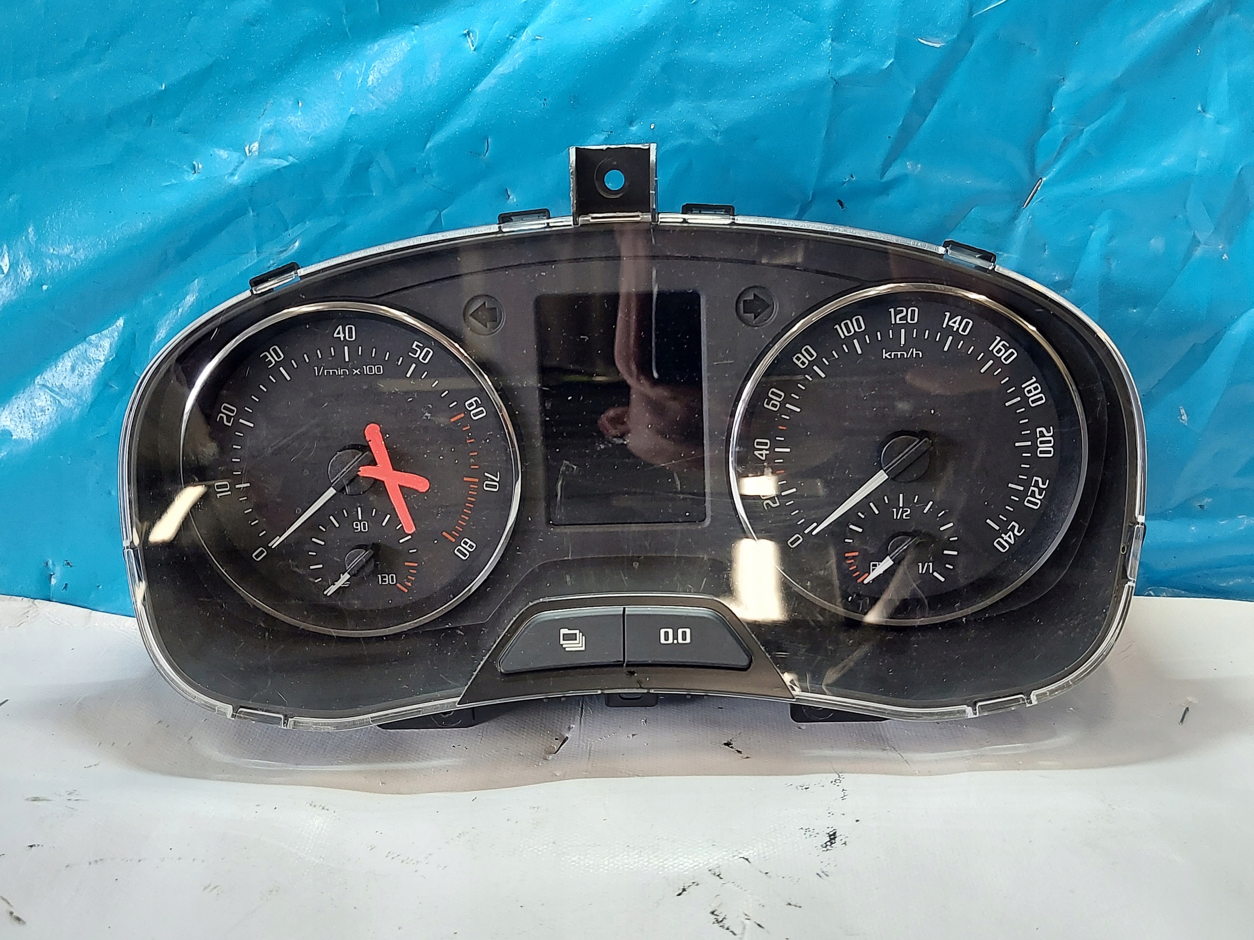 dials clock SKODA FABIA II 1.2 TSI A2C5335634B