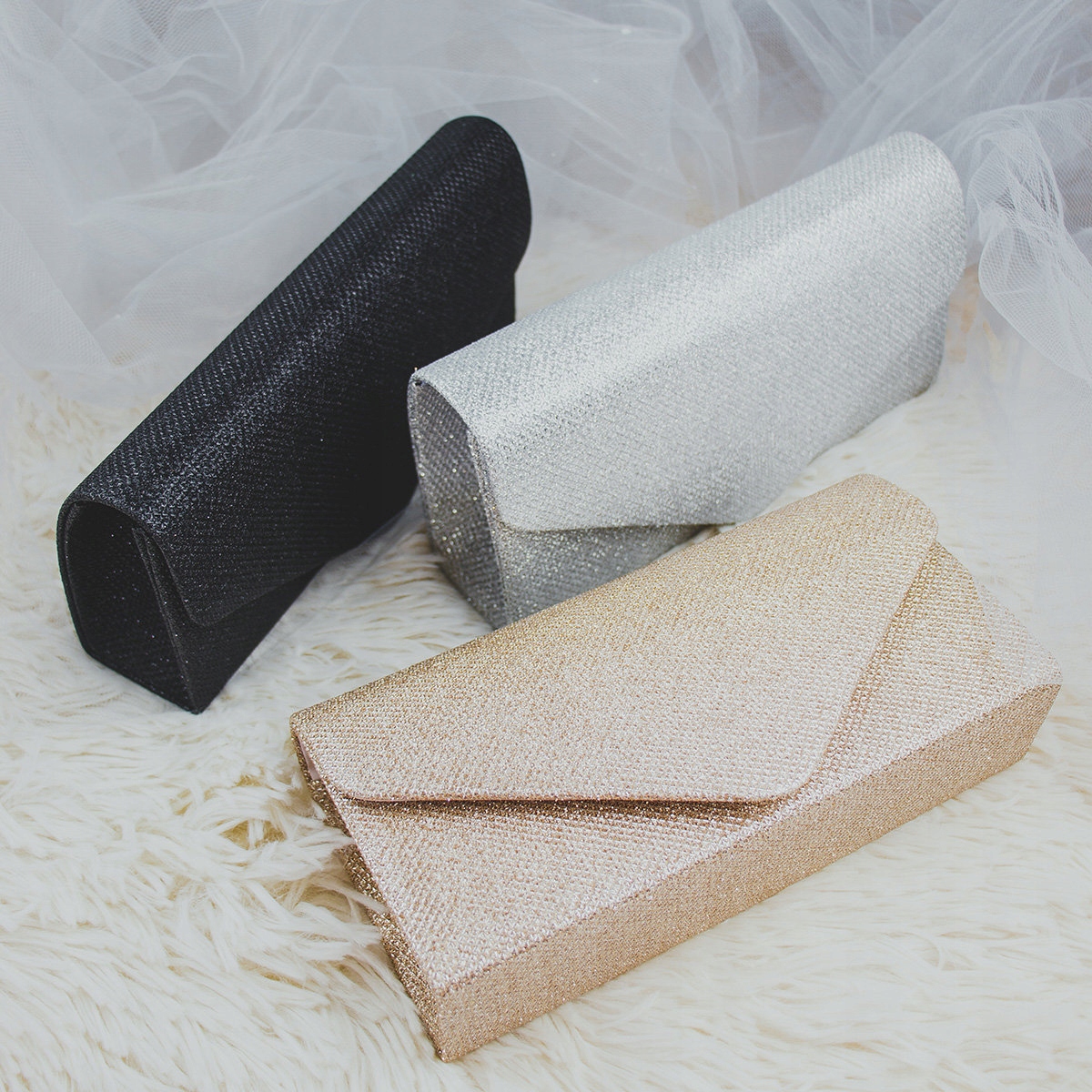 TOREBKA wizytowa KOPERTÓWKA ELEGANCKA mała WIECZOROWA Materiał dominujący syntetyk