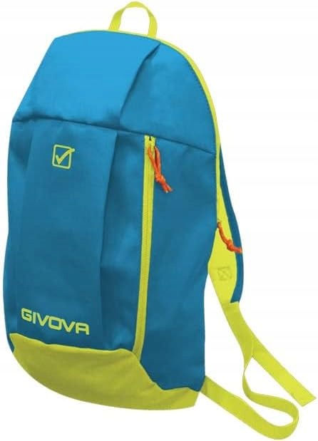 Plecak mini sportowy Givova Zaino Capo 24x14x41 cm Royal/ Yellow Gluo