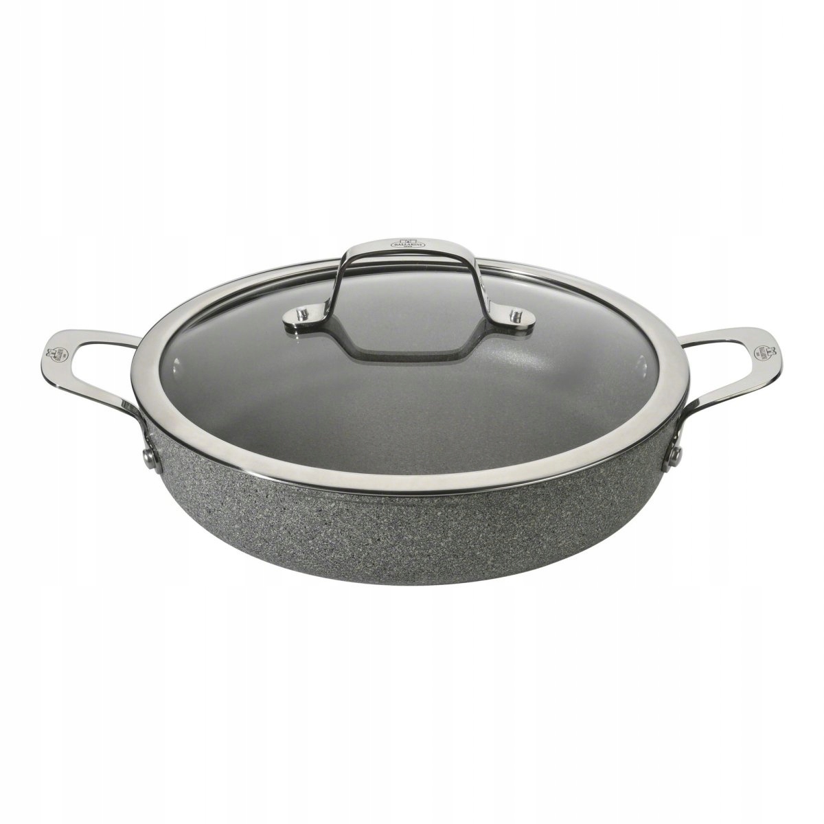 Hlboká indukčná Panvica s 2 úchytkami, 28 cm, Salina Granitium Ballarini
