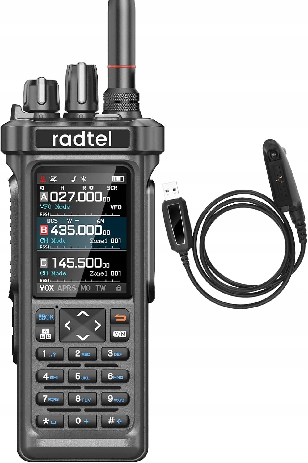 Rádiotelefón Prenosný Ručná Vysielačka Radtel RT-950, Rádio Fm.am