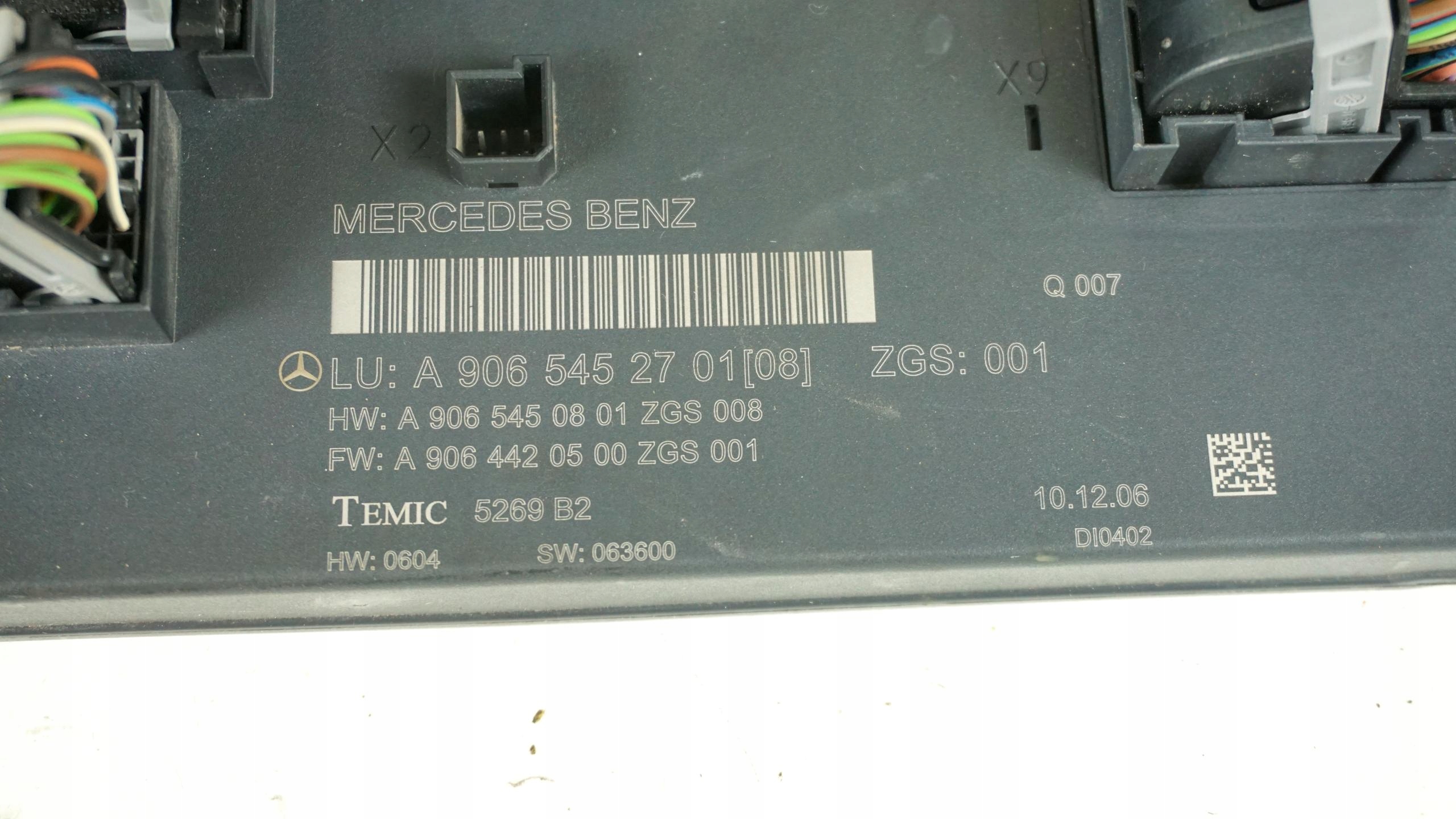 computer VW CRAFTER e 2.5 TDI 074906032AH 0281013826 A9065452701 9065452508