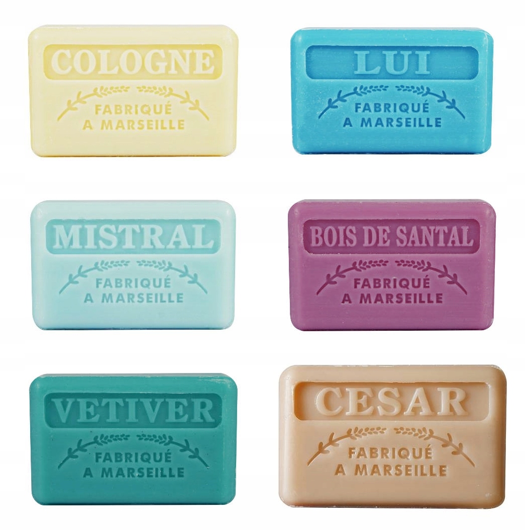 

Mydło marsylskie 6 sztuk Zapachy męskie Hity !!!