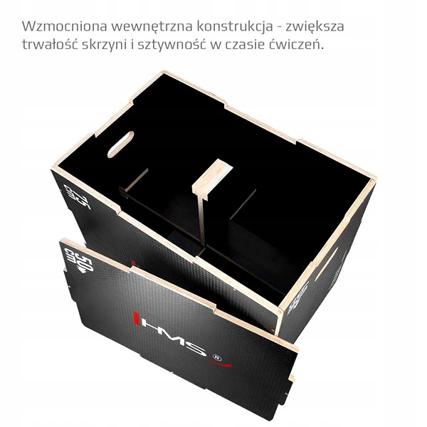 Skrzynia Treningowa do Ćwiczeń Jump Box Siłownia HMS Marka HMS