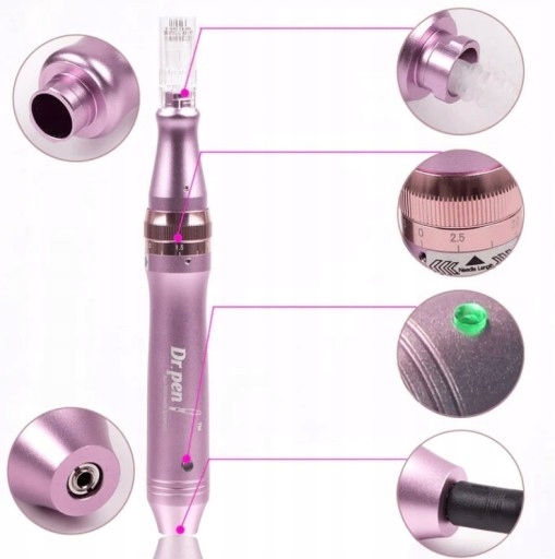 Dr Pen M7 12 kartridży BEZPRZEWODOWY Dermapen PRO Model Ultima M7-W