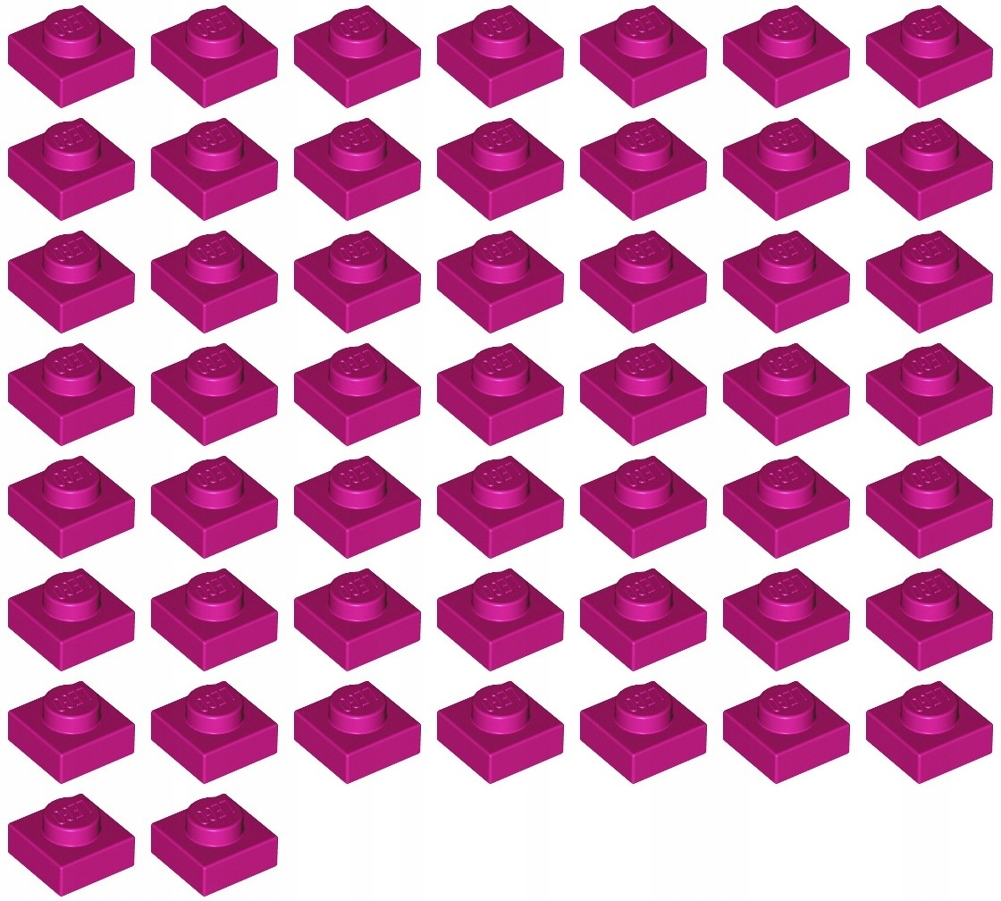 

Lego 3024 Płytka 1x1 magenta Nowa (10g) 51 szt
