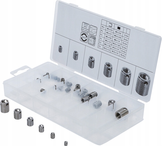 Tulejki redukcyjne do gwintów M5-M14 32szt otwór