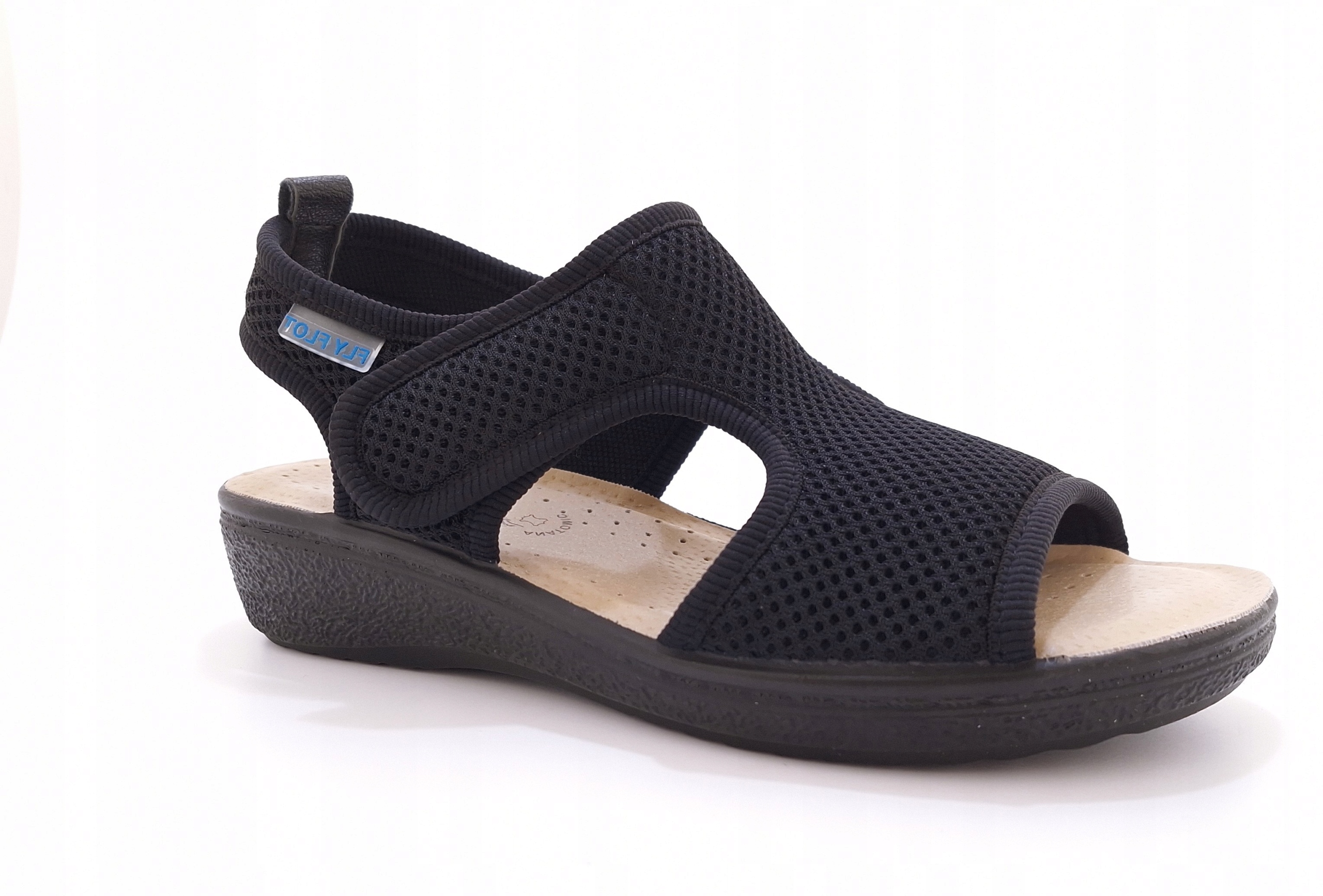 Černé sandály na suchý zip Fly Flot 55 B85 Fb vel. 39