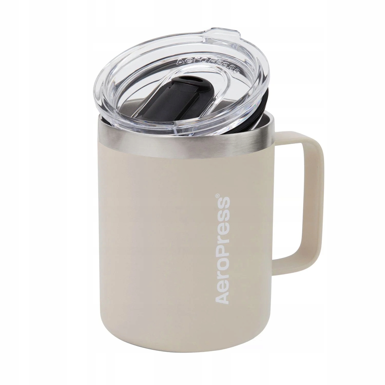 AeroPress Travel Coffee Mug Kubek Termiczny Kremowy 350ml