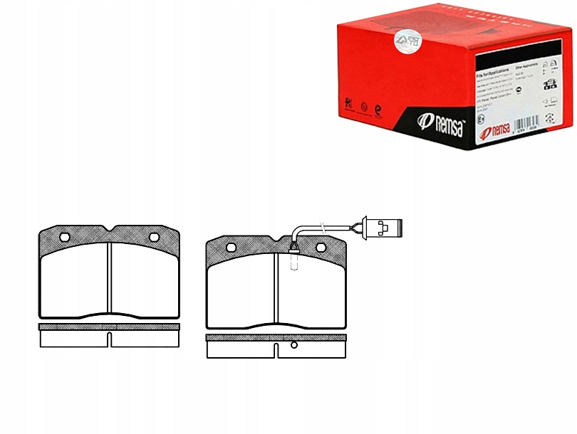 REMSA KLOCKI HAMULCOWE IVECO DAILY I 40-8 V