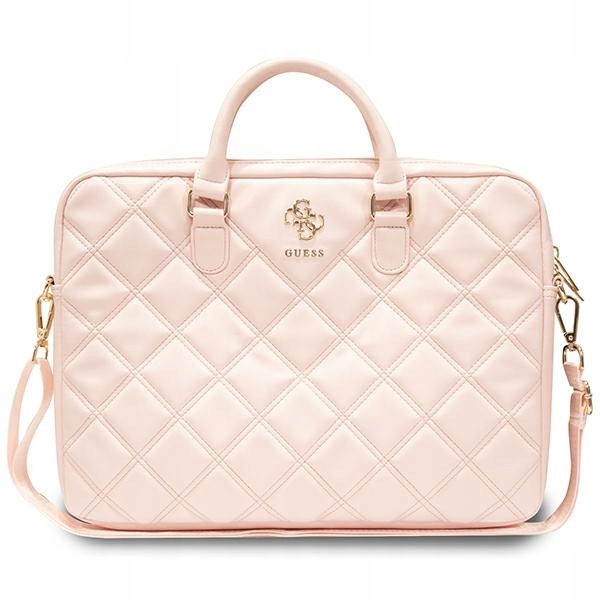 Guess Taška GUCB15ZPSQSSGP 16" růžová/pink Quilted 4G