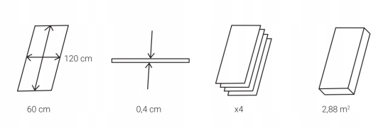 PANELE PŁYTKI ŚCIENNE SPC 120X60 ŁAZIENKA CONCRETE DUST - NOWOŚĆ !! Grubość 4 mm