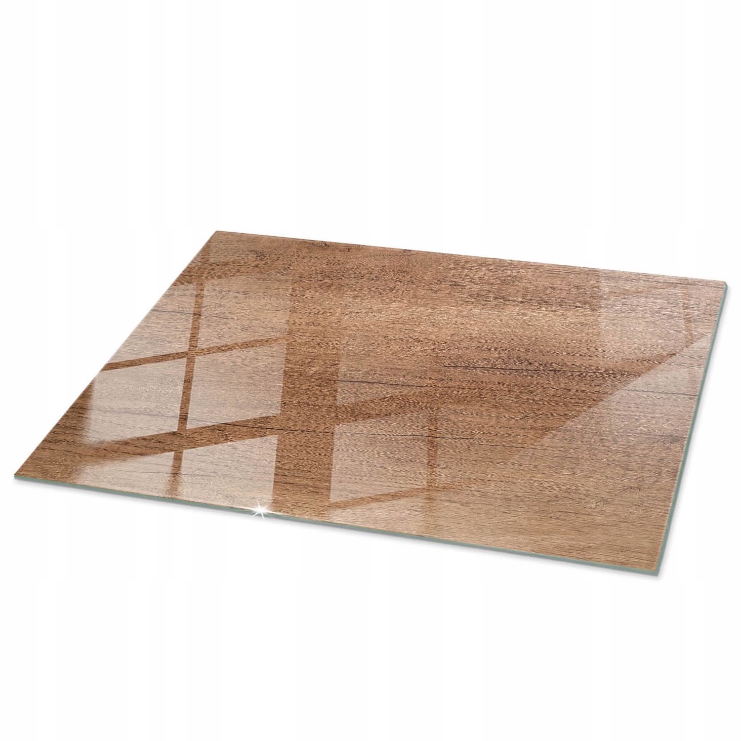 Dekoratívna stolová doska Tvrdené Sklo Prírodný vzor dreva 100 x 70 cm