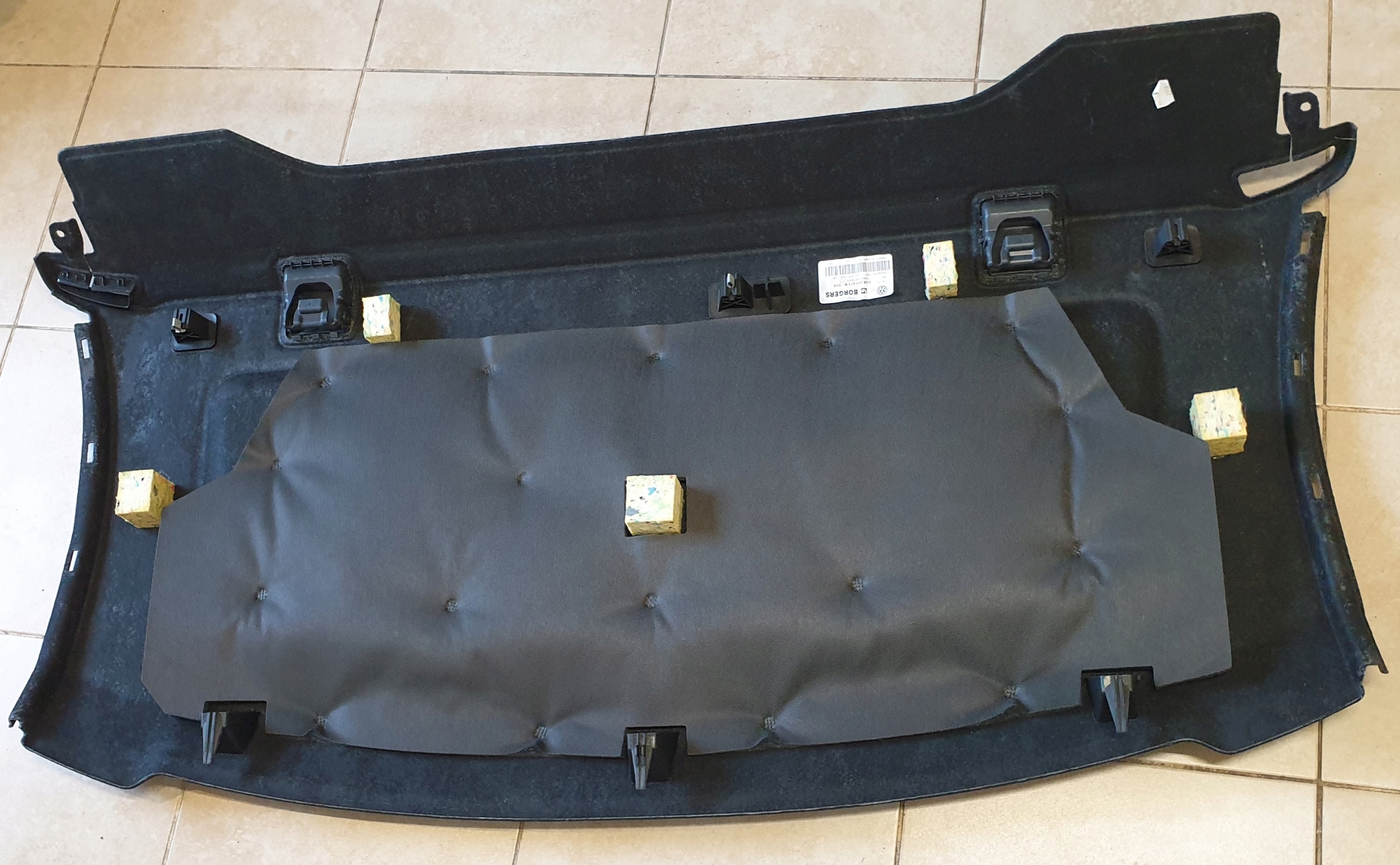 plato boot rear VW PASSAT B8 sedan 3G OE