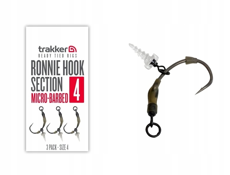 Haczyki Trakker Ronnie Hook Section Micro Barbed Roz.4 228770