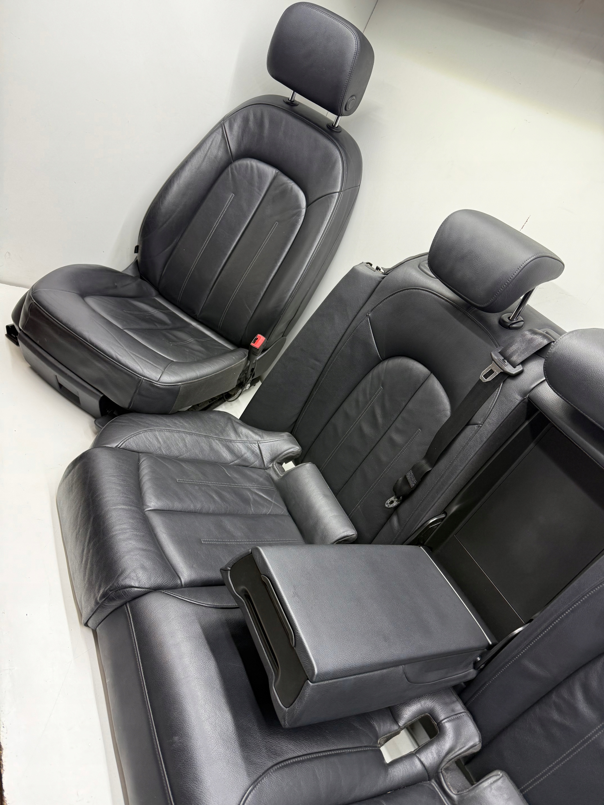 AUDI A6 C7 Berline Siège Sièges Interne KOMPLET Cuir, en cuir Latérale/côté UK