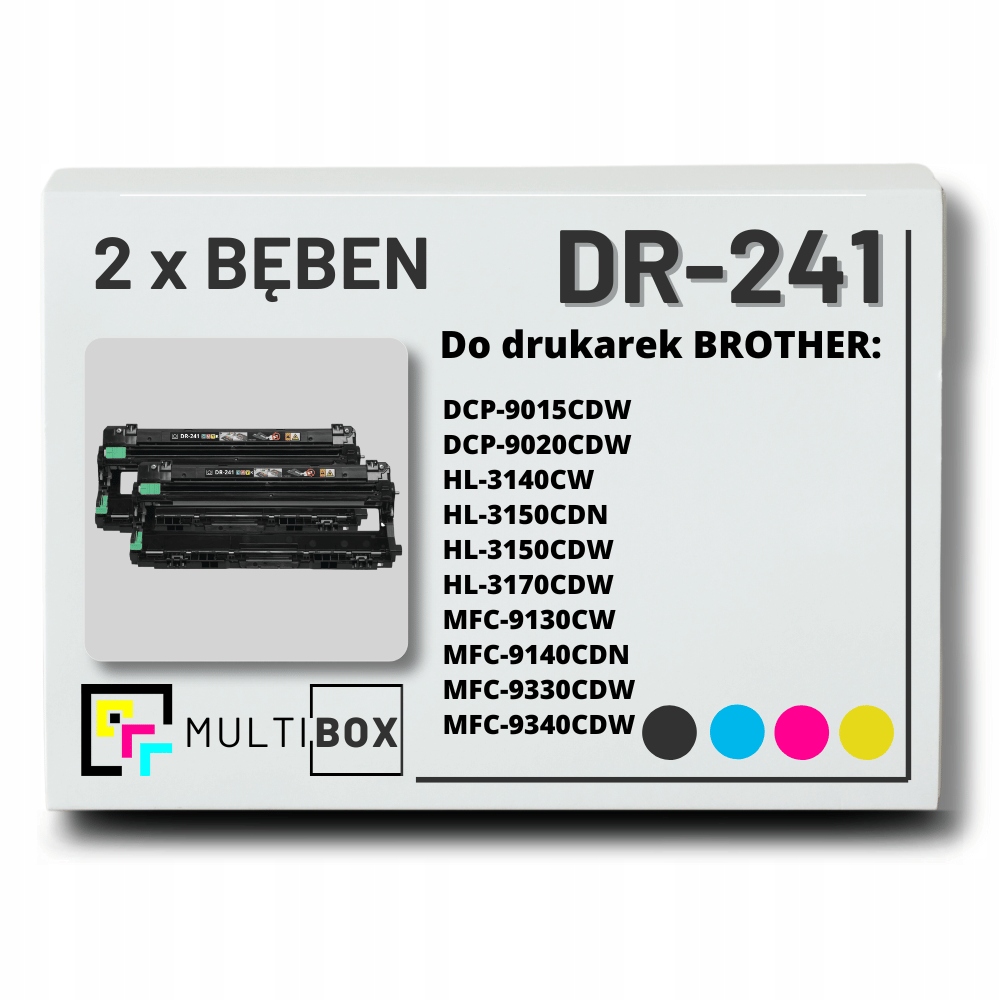 NOWY 2x bęben DR-241CL DR241CL do brother MFC-9140 HL-3170CDW DCP-9020CDW