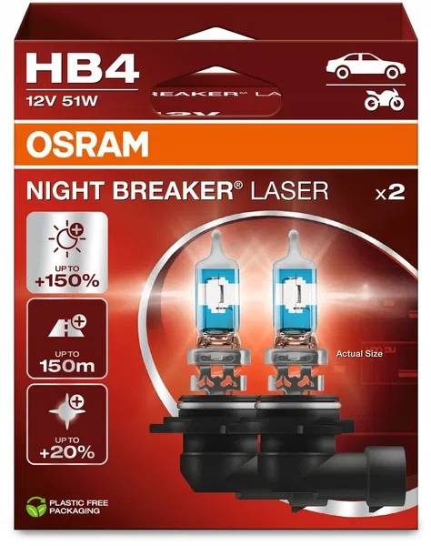 OSRAM HB4 Night Breaker Laser Next Generation +150%, 2 szt.