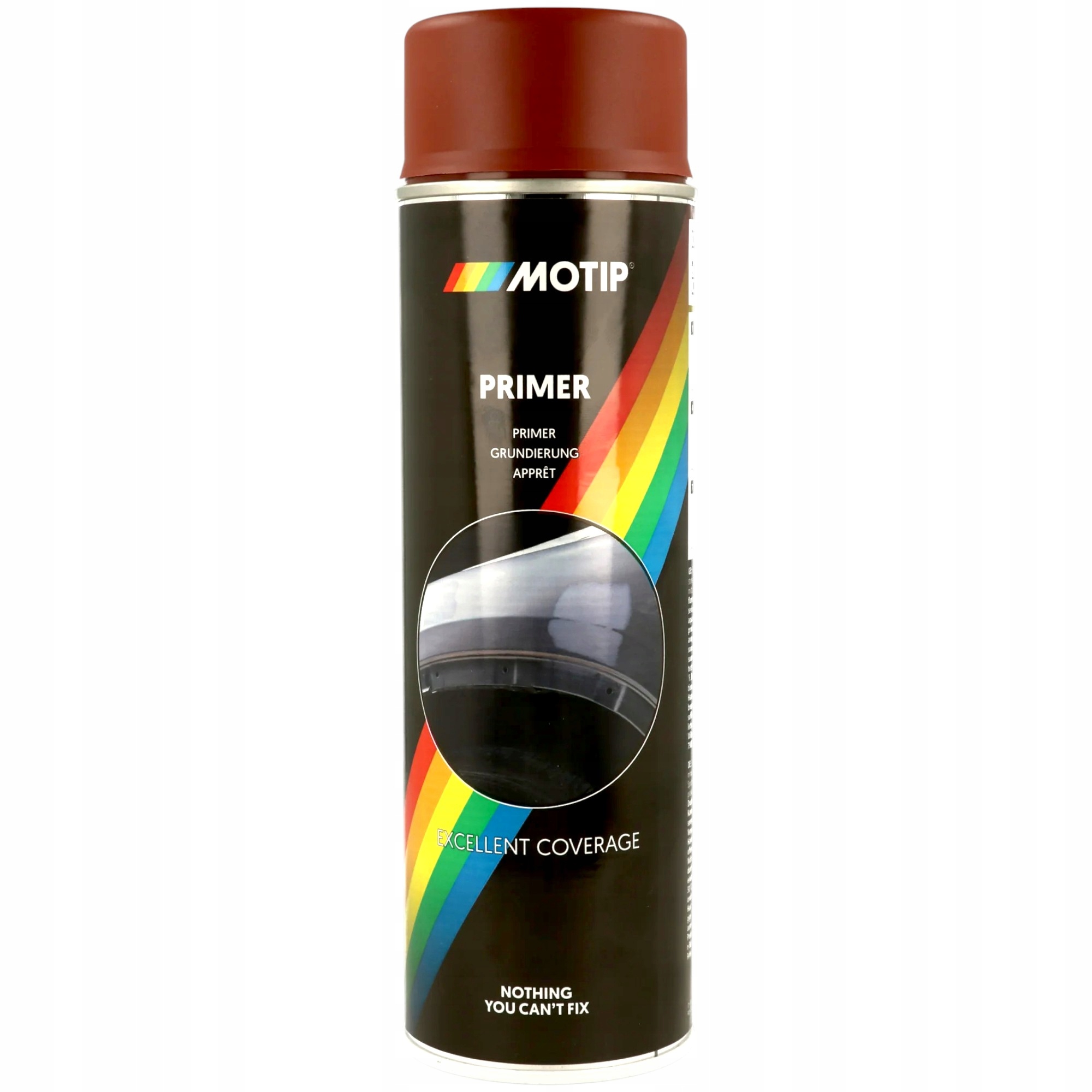 Motip Podkład Akrylowy Czerwony Spray 500ML Lakier Podkładowy