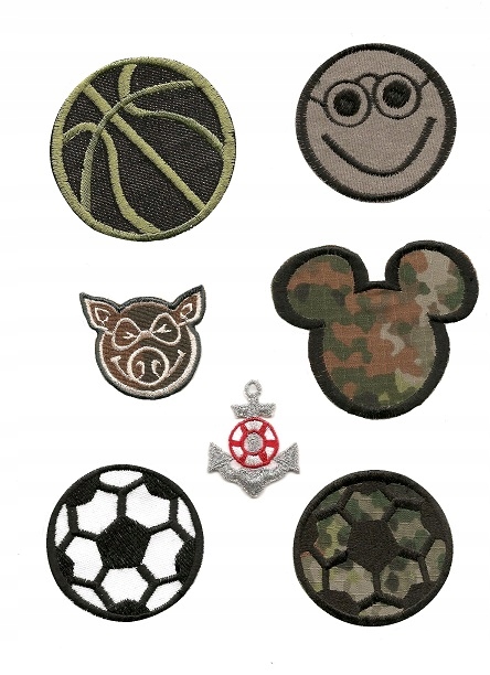 

aplikacje zestaw piłki emotka naszywki termo Pl Sm