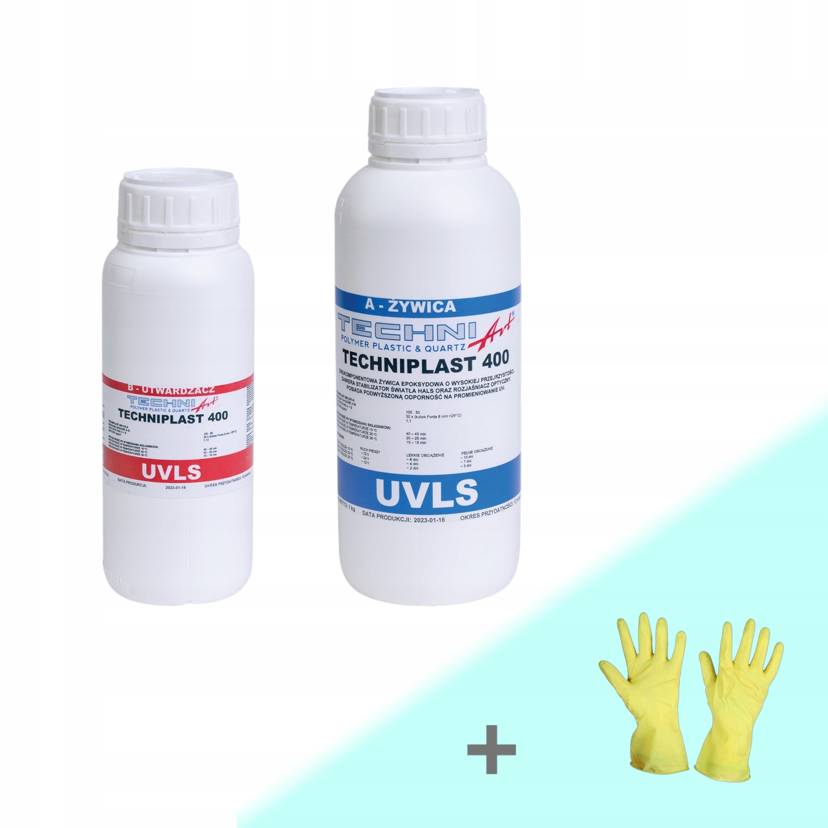Bezbarwna żywica epoksydowa Techniplast 400 Uvls 1,5kg