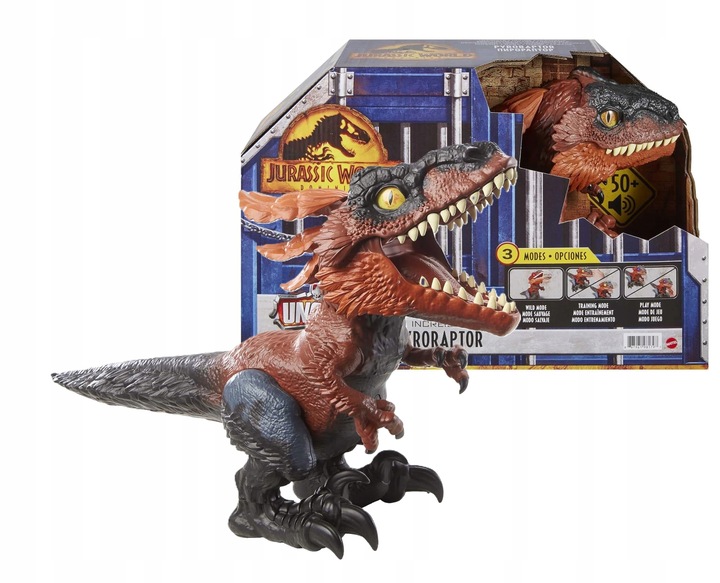 Jurassic World Uncaged Płomienny Dinozaur Figurka z Dźwiękami GYW89