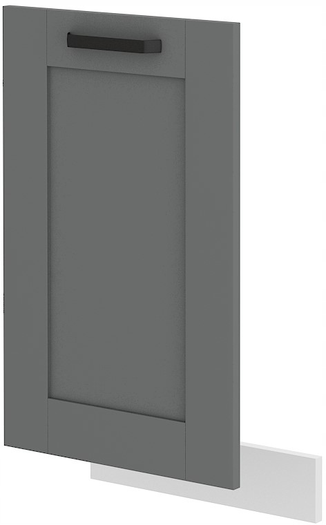 Přední strana pro myčku nádobí 45 713x446. Tmavě šedá/Bílá