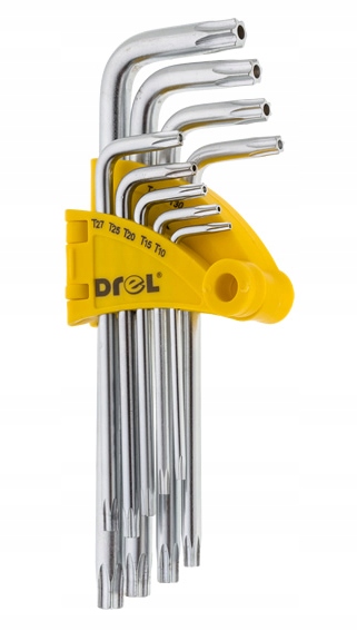 

Komplet Kluczy Torx Z Otworem Zestaw 9szt T10-T50