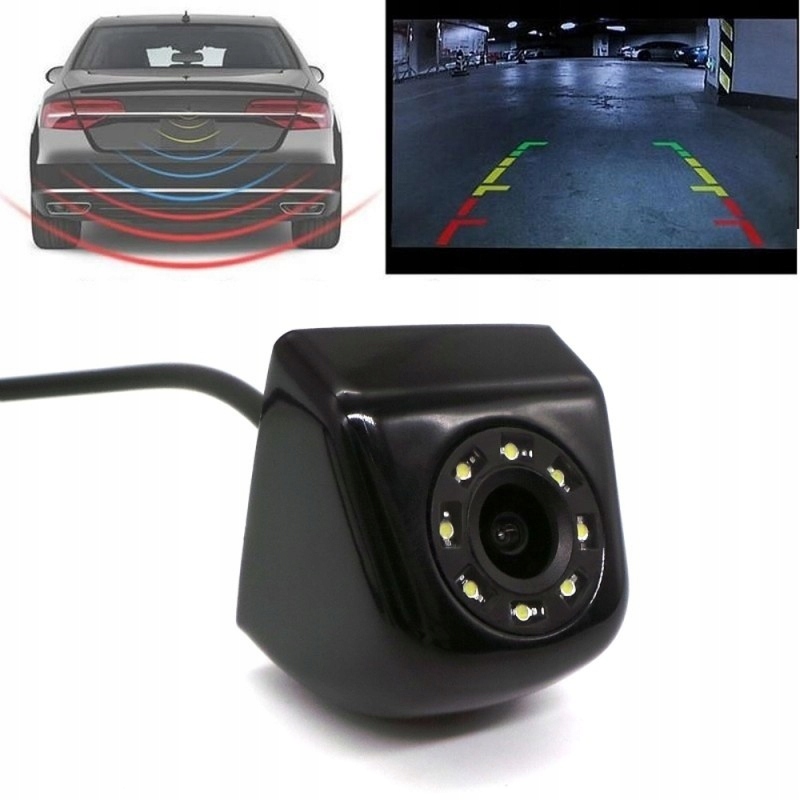 

Kamera uniwersalna przód tył, metalowa Led IP68