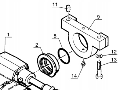 Tuleja zawieszenia osi MANITOU 182715