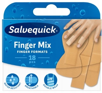 

Salvequick Finger Mix plastry na palce rąk 18 szt.