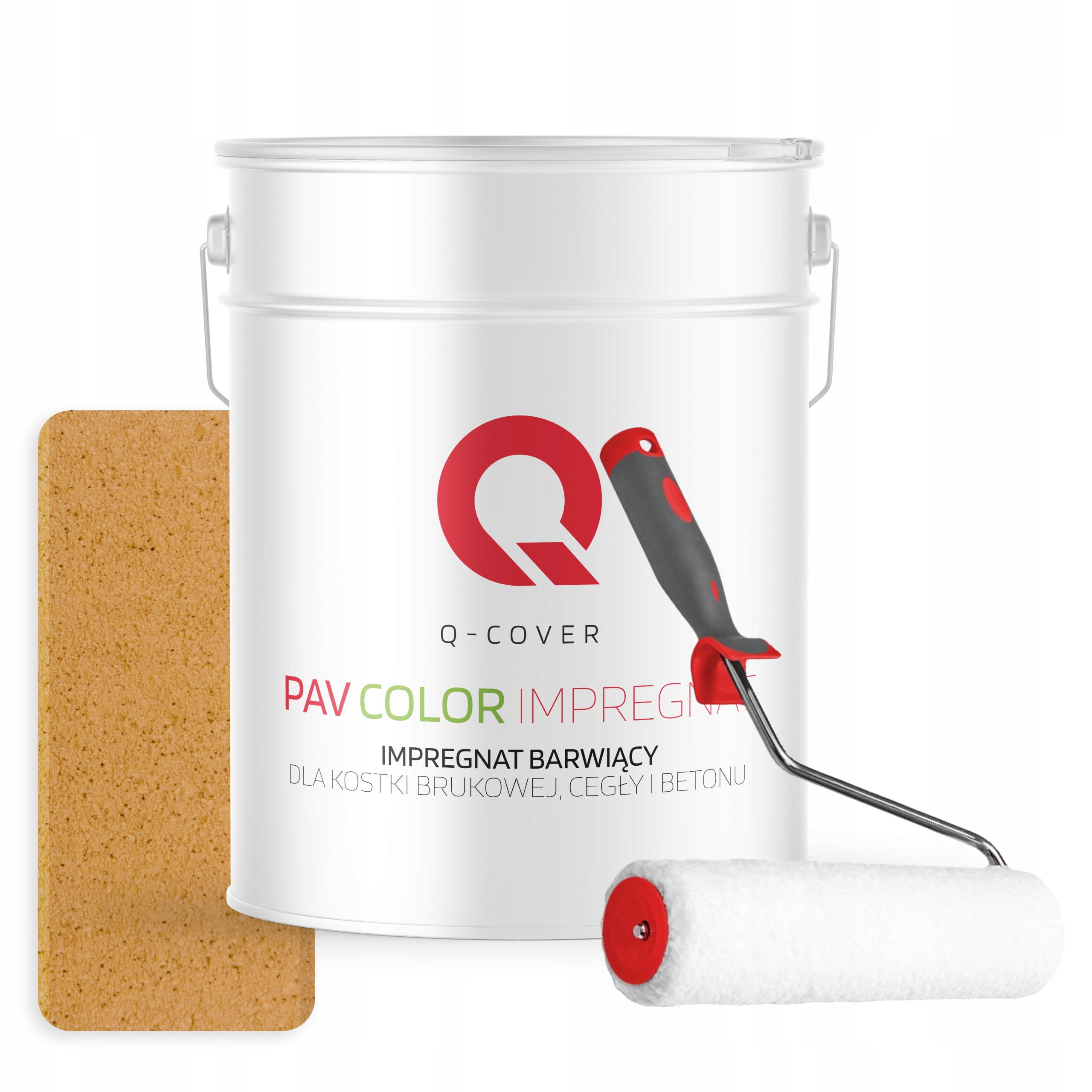 Barvicí impregnát na betonu kostky 10 l Medovo-pískový Uv váleček