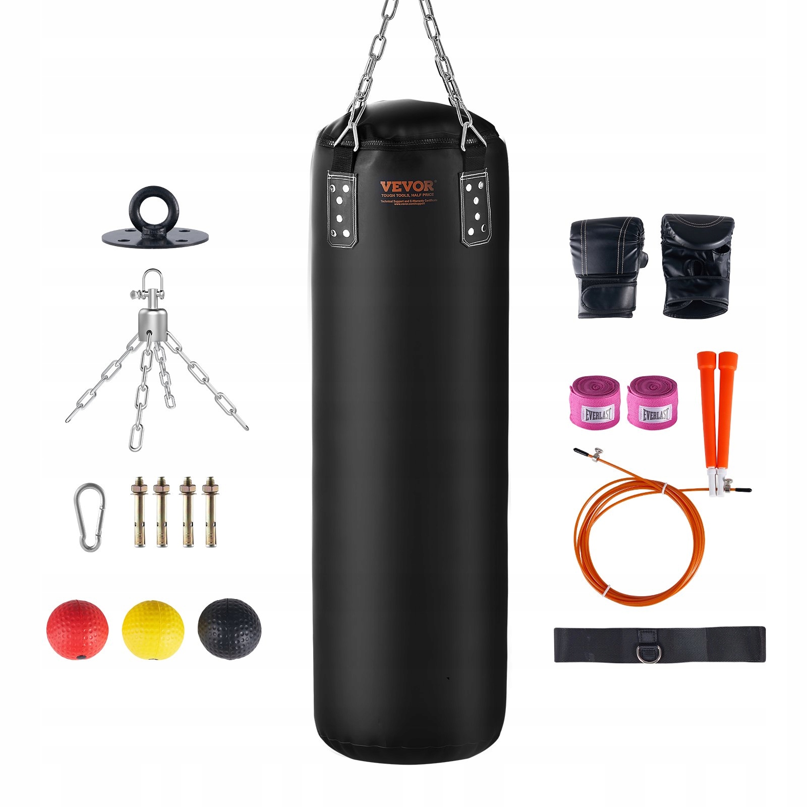 Boxovací Pytel 120 cm Závěsný set pro začínající boxerku