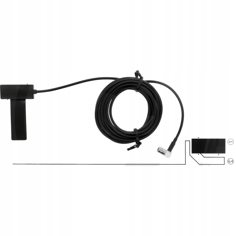 Antena DAB+ samoprzylepna z wzmacniaczem 12dB