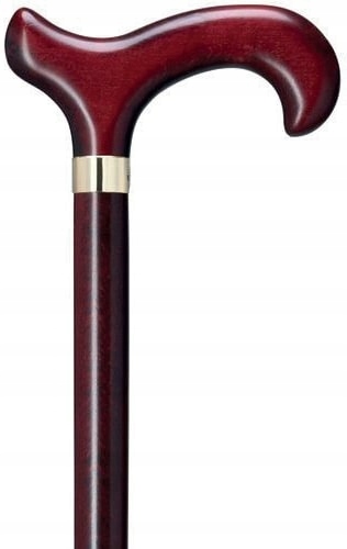 Laska drewniana Gastrock Herren Derbystock derby męska machoniowa