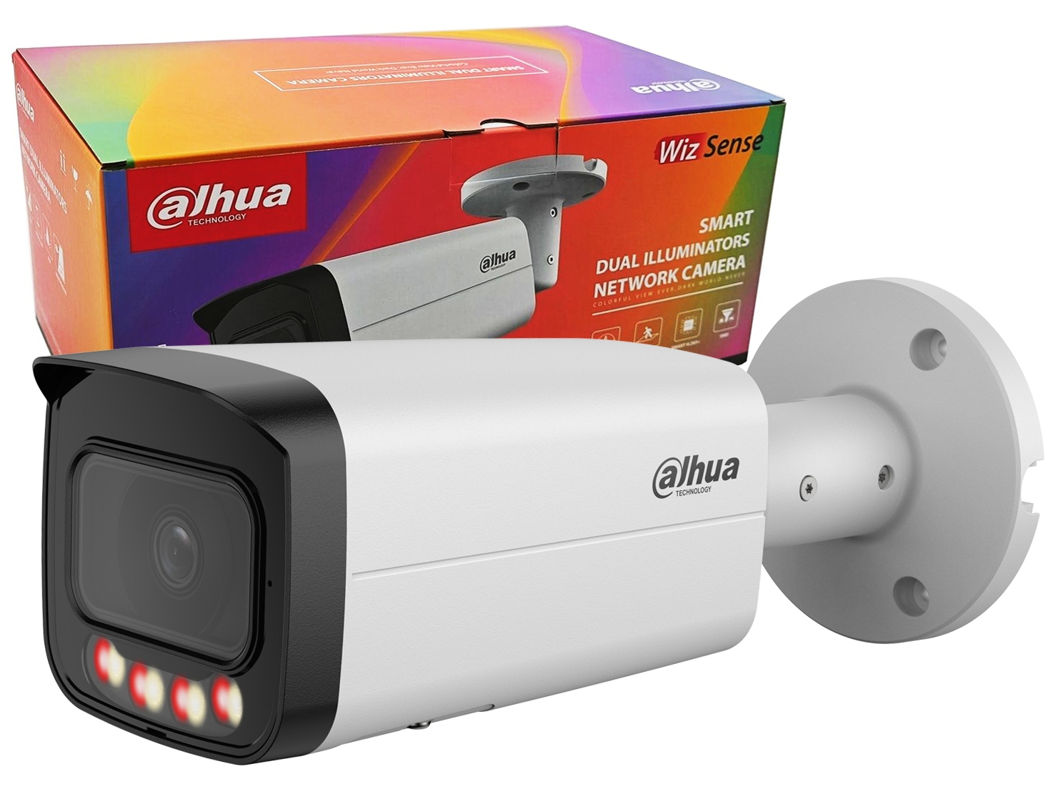 Kamera Ip 12MPx Dahua IPC-HFW21249T-AS-IL-0280B Vonkajší mikrofón PoE