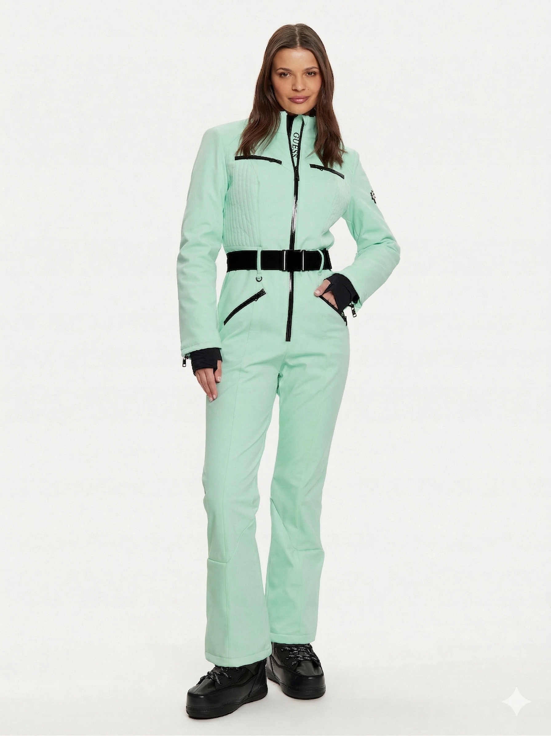 Guess Damski Kombinezon Narciarski Miętowy M 1GŁA