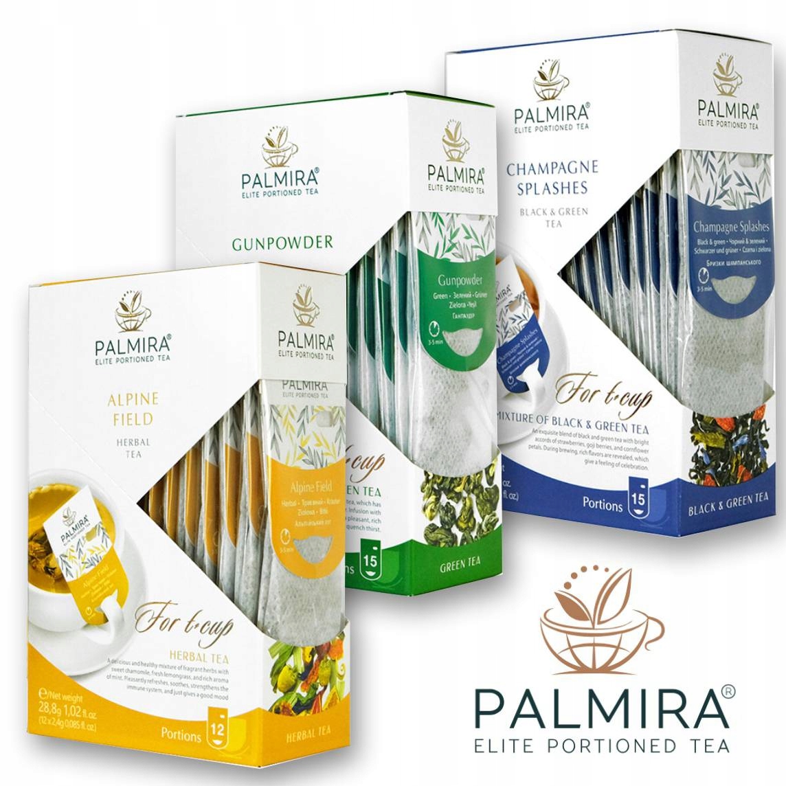 Levně Sada čajů Palmira Podzimní-2 Alpine field Gunpowder Champagne Splashes